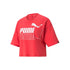 T-shirt rosa con taschino Puma Power Boxy Pocket, Abbigliamento Sport, SKU a712000106, Immagine 0